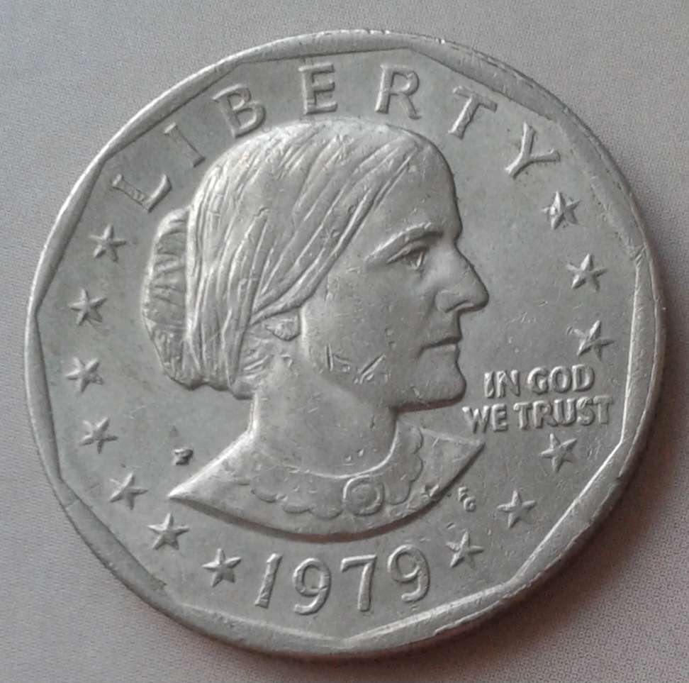 1979 USA Susan B. Anthony dollar.