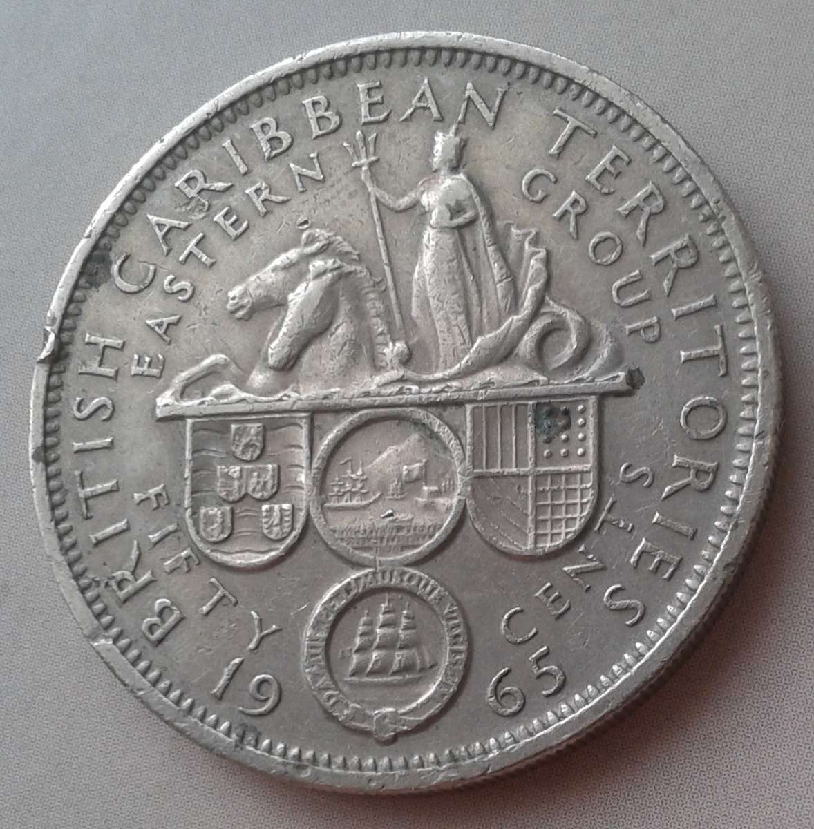1965 British Caribbean Territories 50c (mintage: 100000)