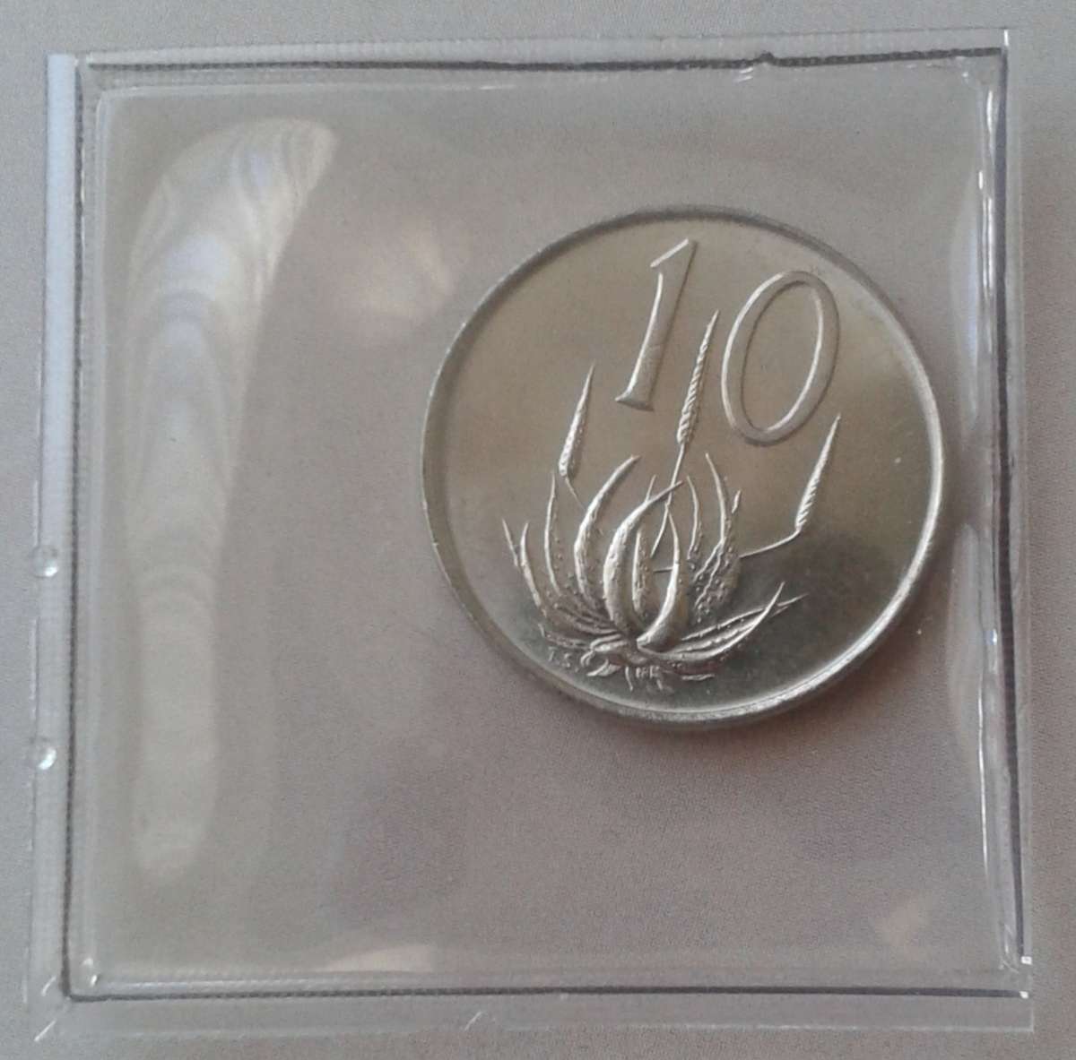 1968 Afrikaans uncirculated 10c (Pres.Swart) - Lower mintage.