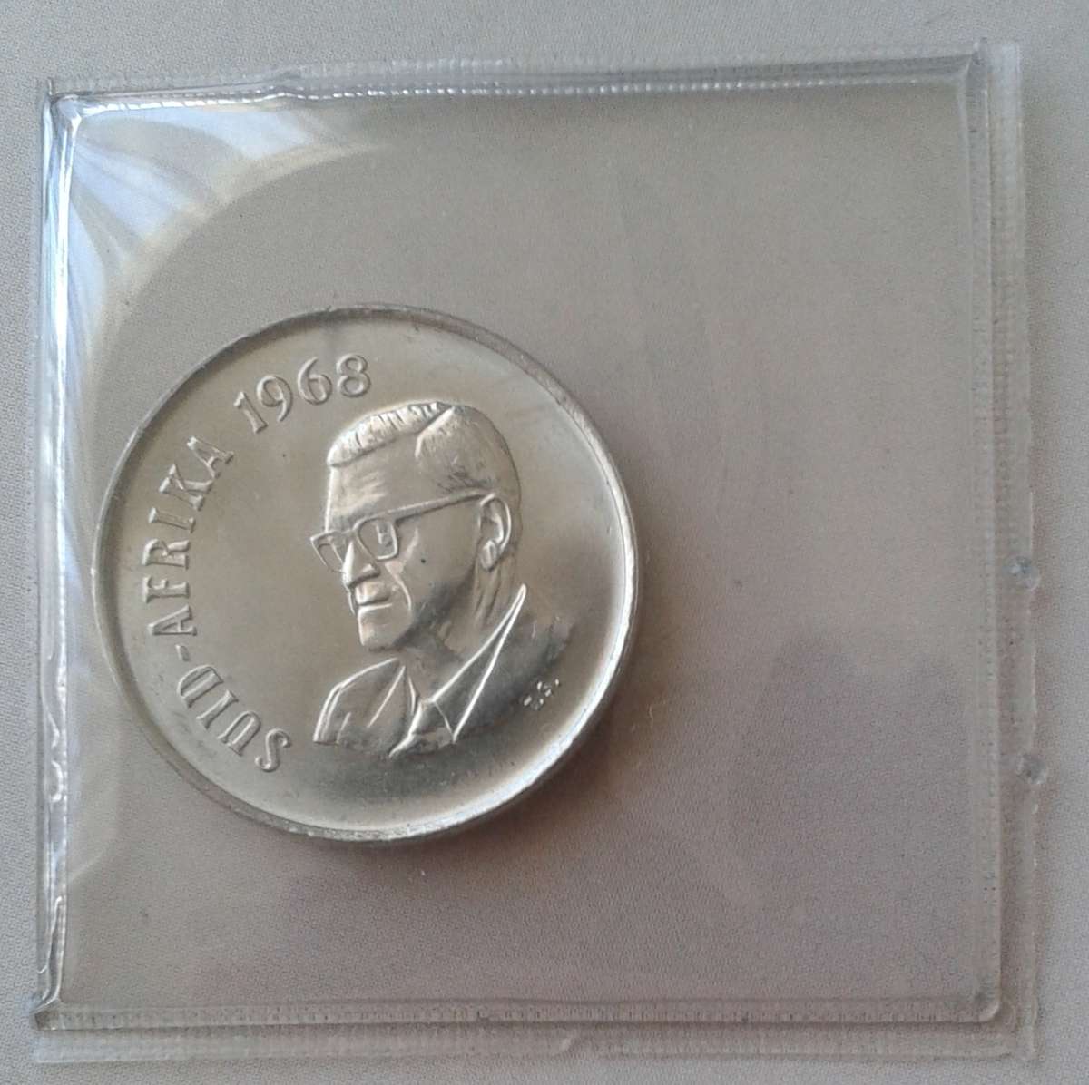 1968 Afrikaans uncirculated 10c (Pres.Swart) - Lower mintage.