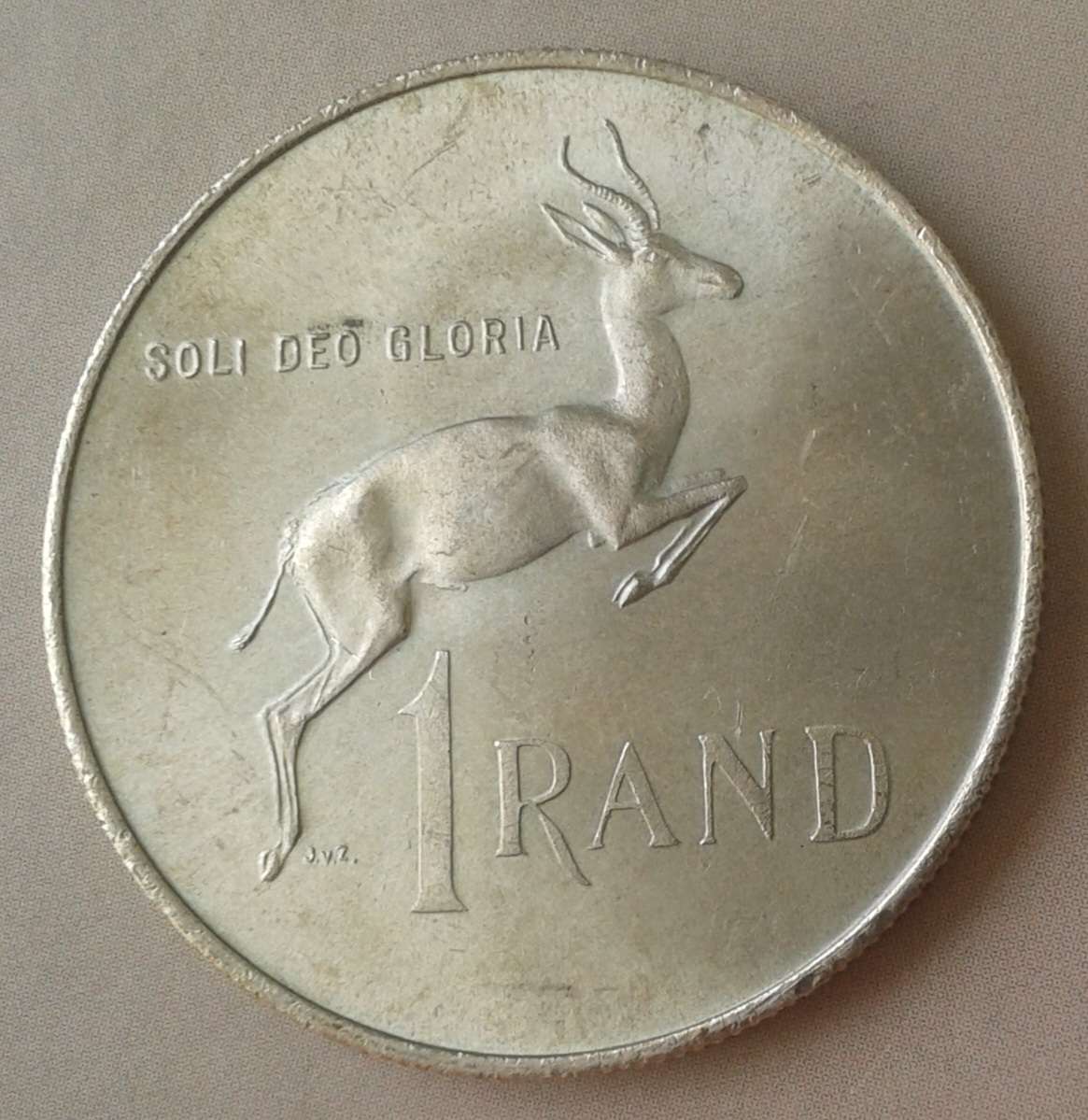 1968 Afrikaans republic unc silver R1 (mintage: 50000)