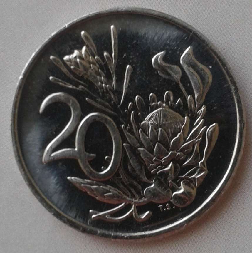 1986 Republic proof 20c