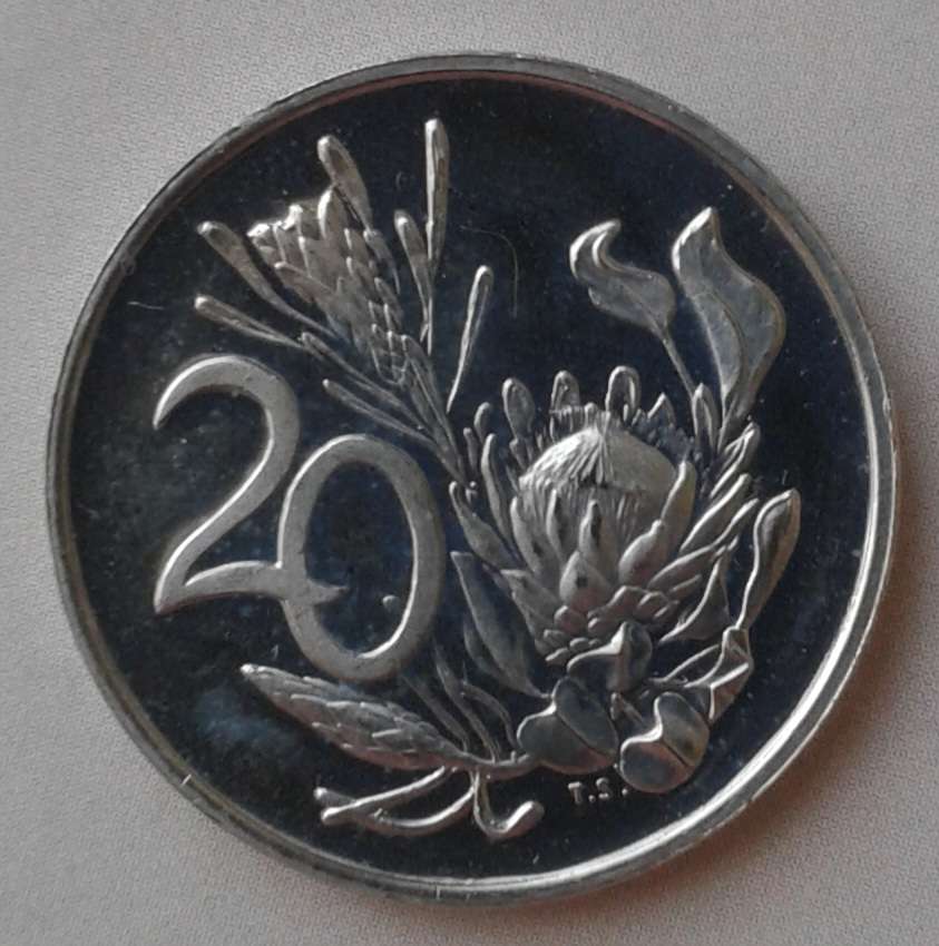 1976 Republic proof nickel 20c