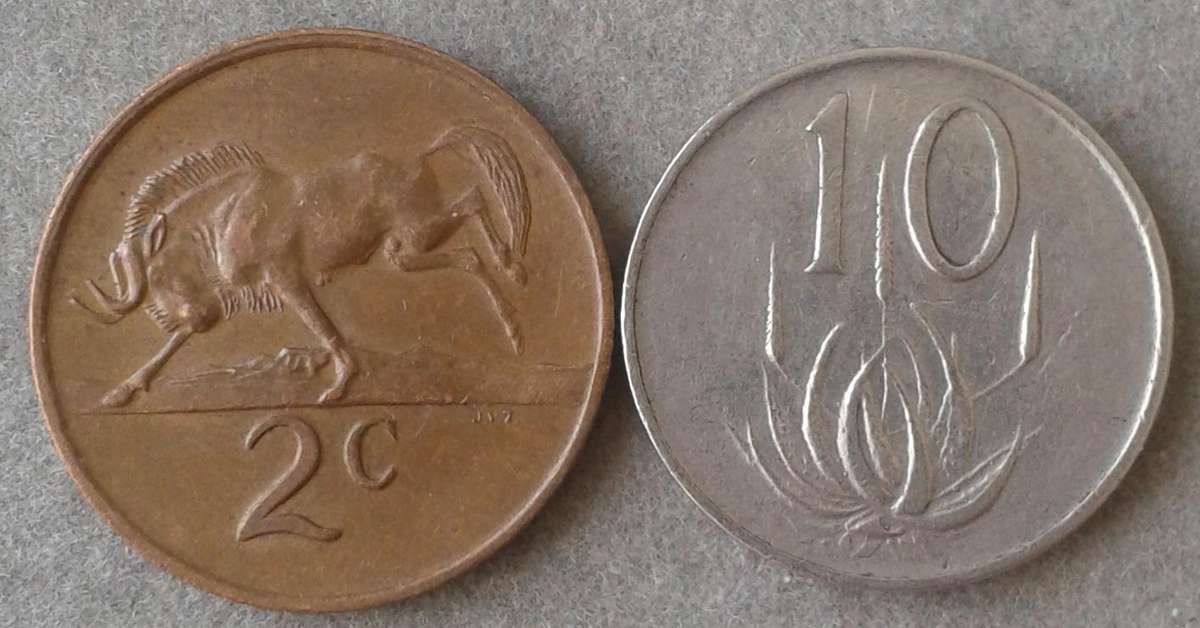 1969 English 2c and Afrikaans 10c