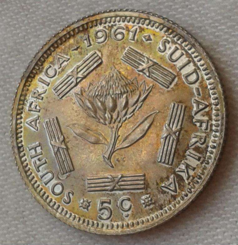 1961 Republic proof silver 5c