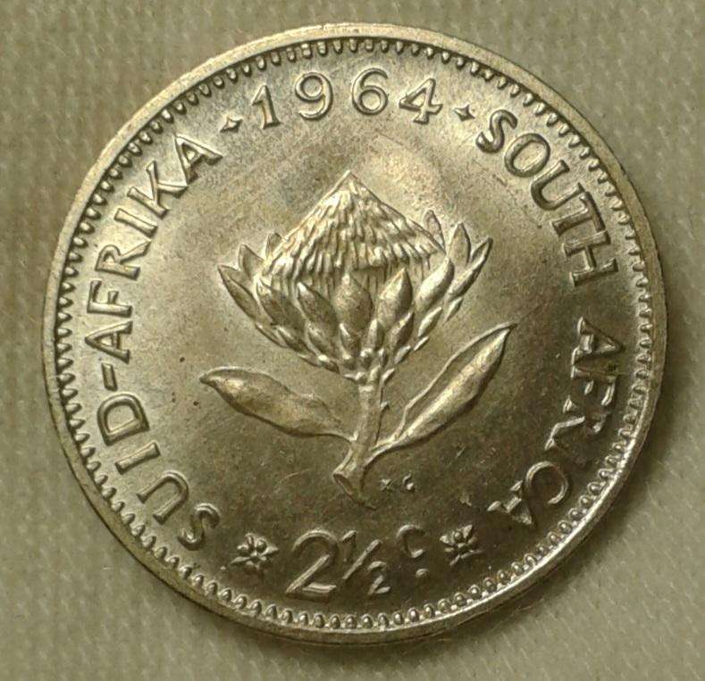 Scarcer 1964 silver 2 1/2c (low mintage).