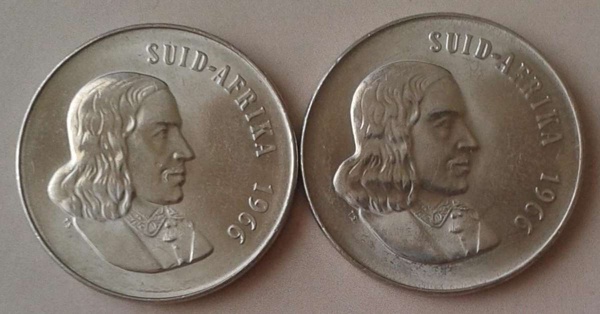 1966 Afrikaans uncirculated 50c