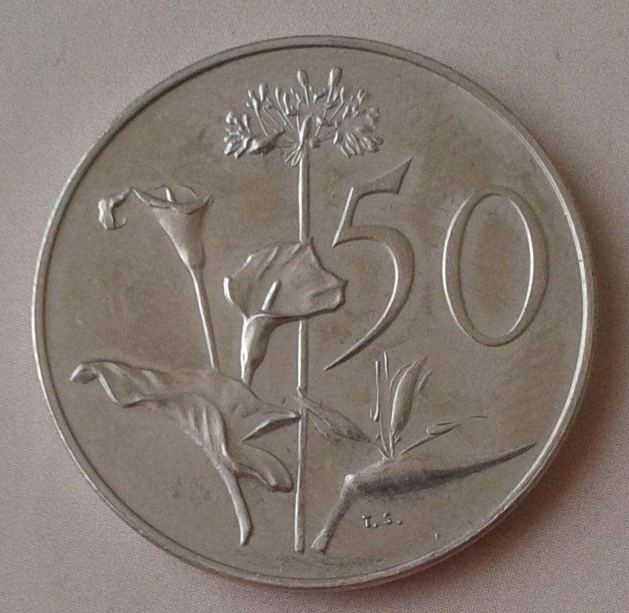 1966 English nickel 50c