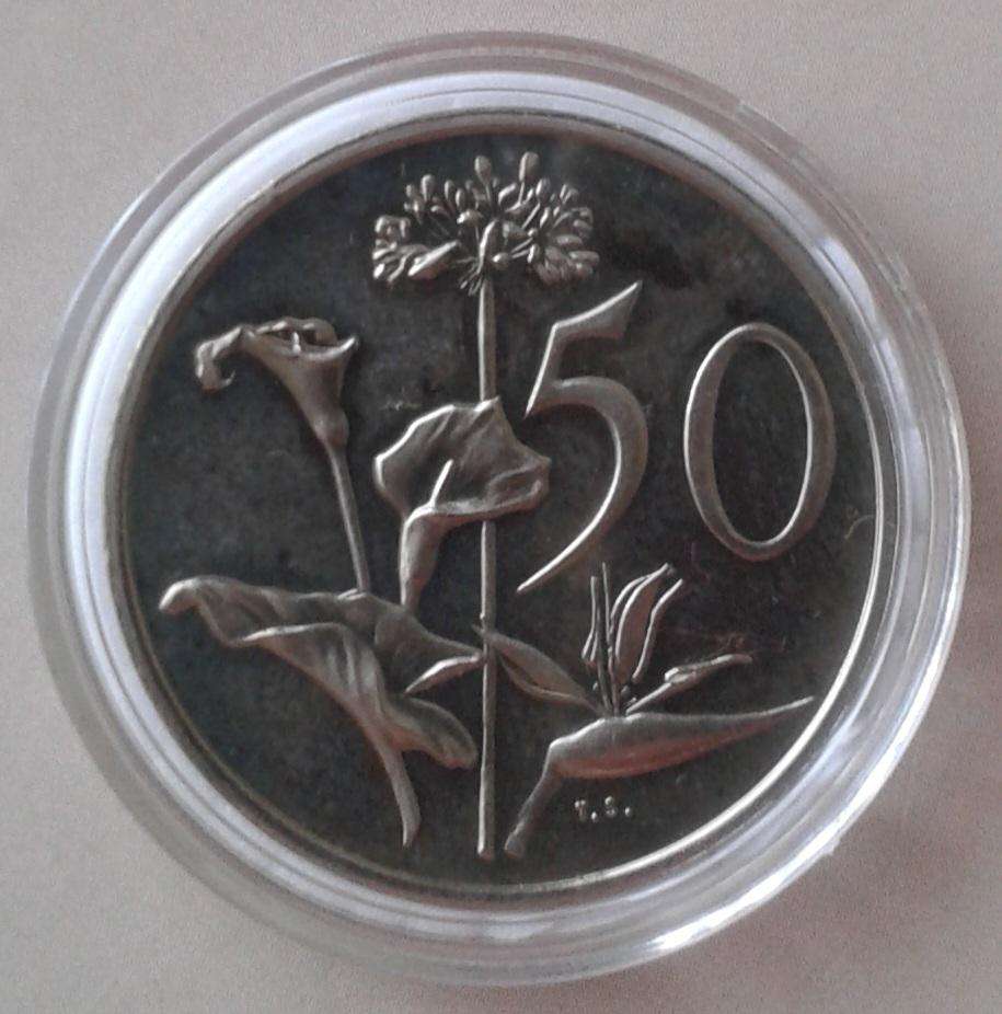 Encapsulated 1972 proof 50c