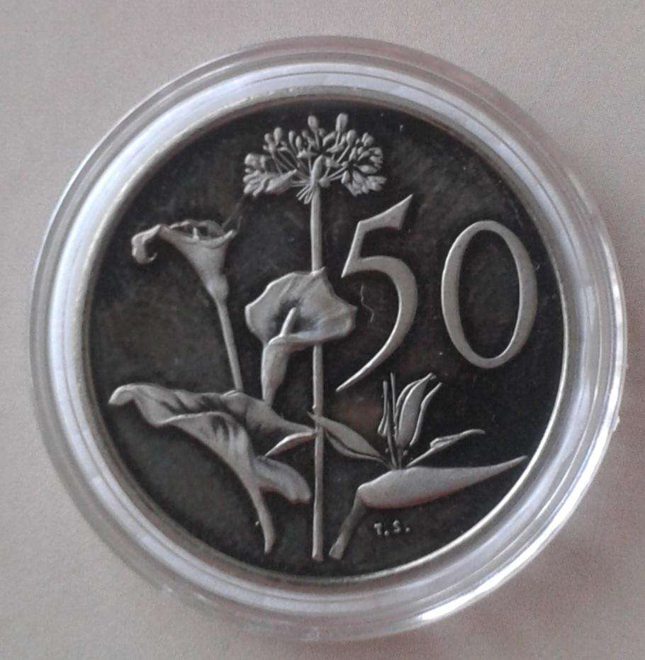 Encapsulated 1969 English proof 50c
