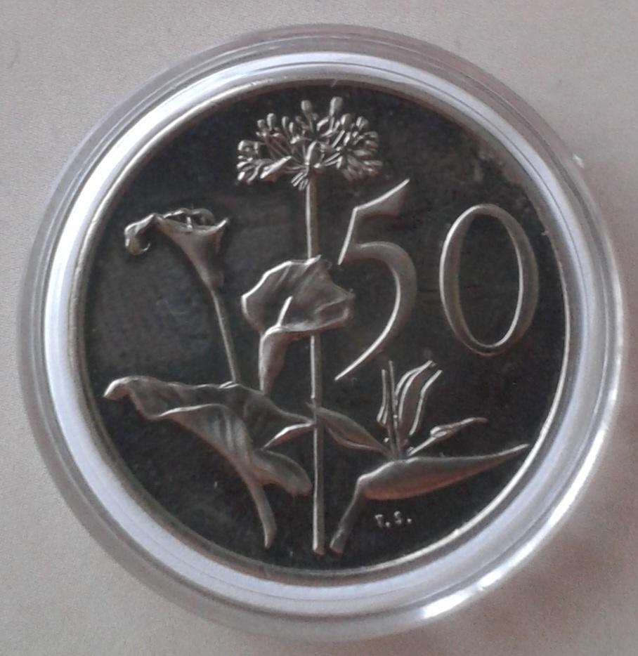 Encapsulated 1971 proof 50c