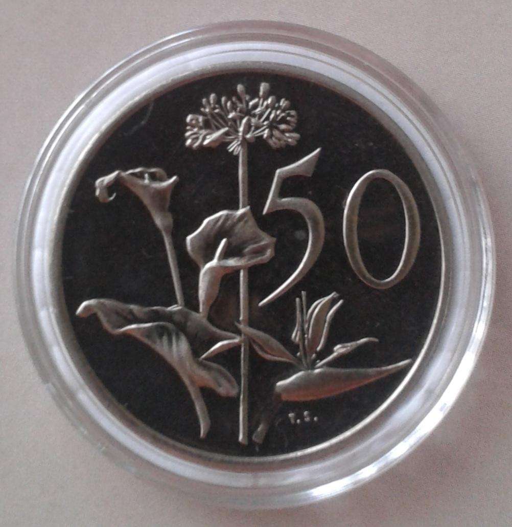 Encapsulated 1974 proof nickel 50c