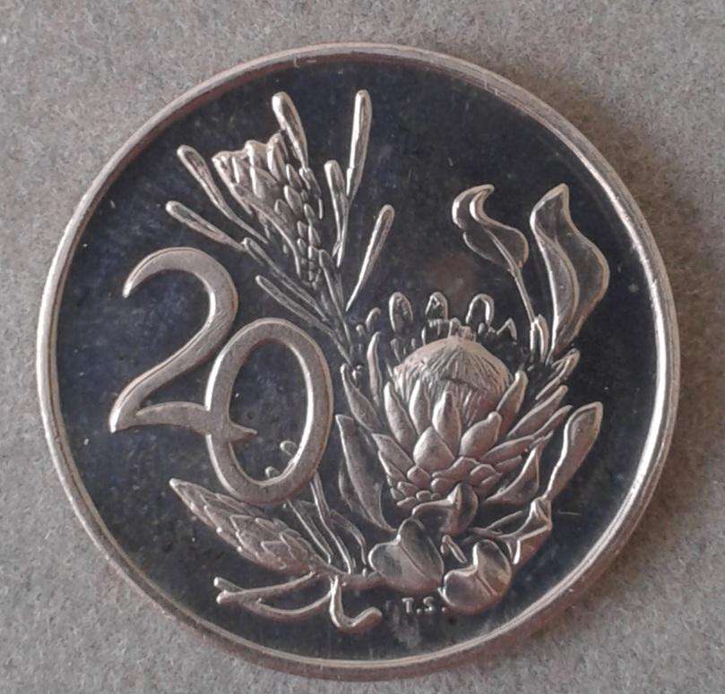 Encapsulated 1973 Republic proof 20c
