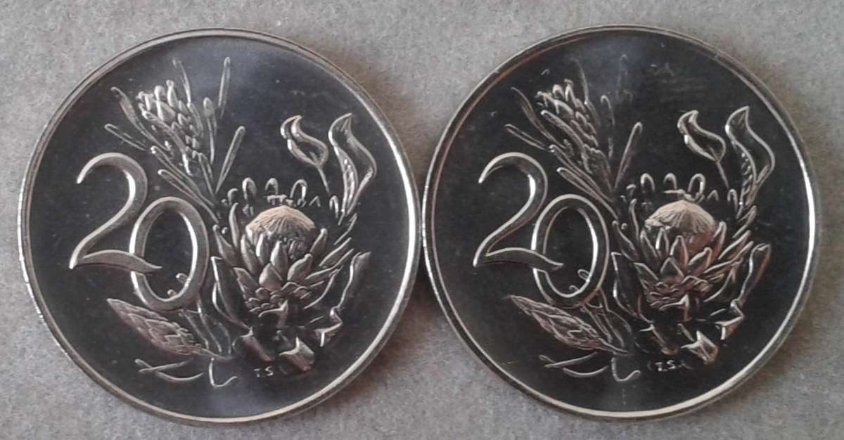 Encapsulated 1967 Afrikaans Republic proof 20c