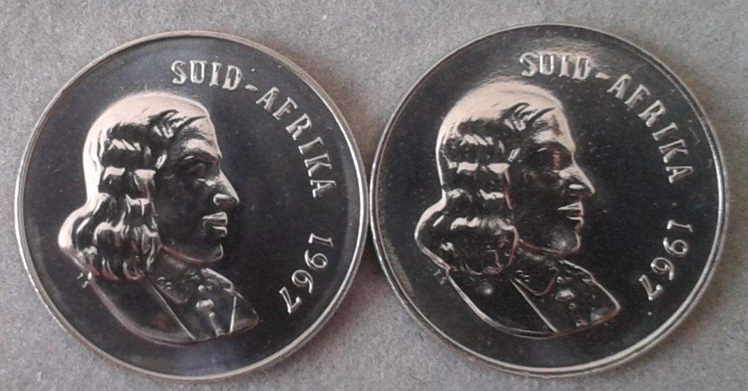 Encapsulated 1967 Afrikaans Republic proof 20c