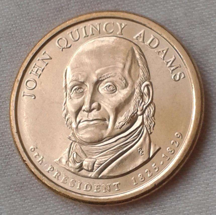 2008 D John Quincy Adams uncirculated USA Presidential dollar