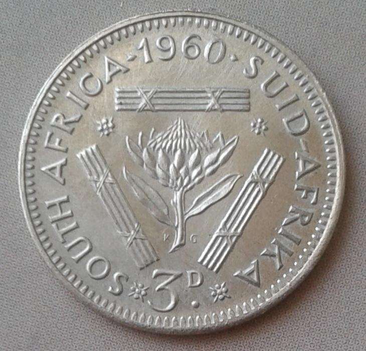 Scarce 1960 union silver tickey (mintage: 18004)
