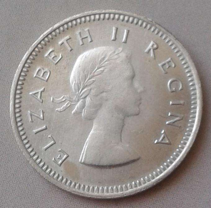 Scarce 1960 union silver tickey (mintage: 18004)