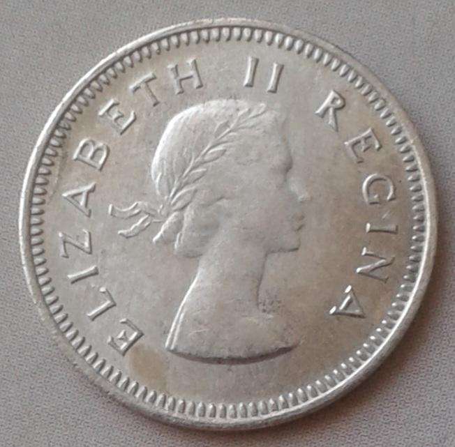 Scarcer 1960 union silver tickey (mintage: 18004).