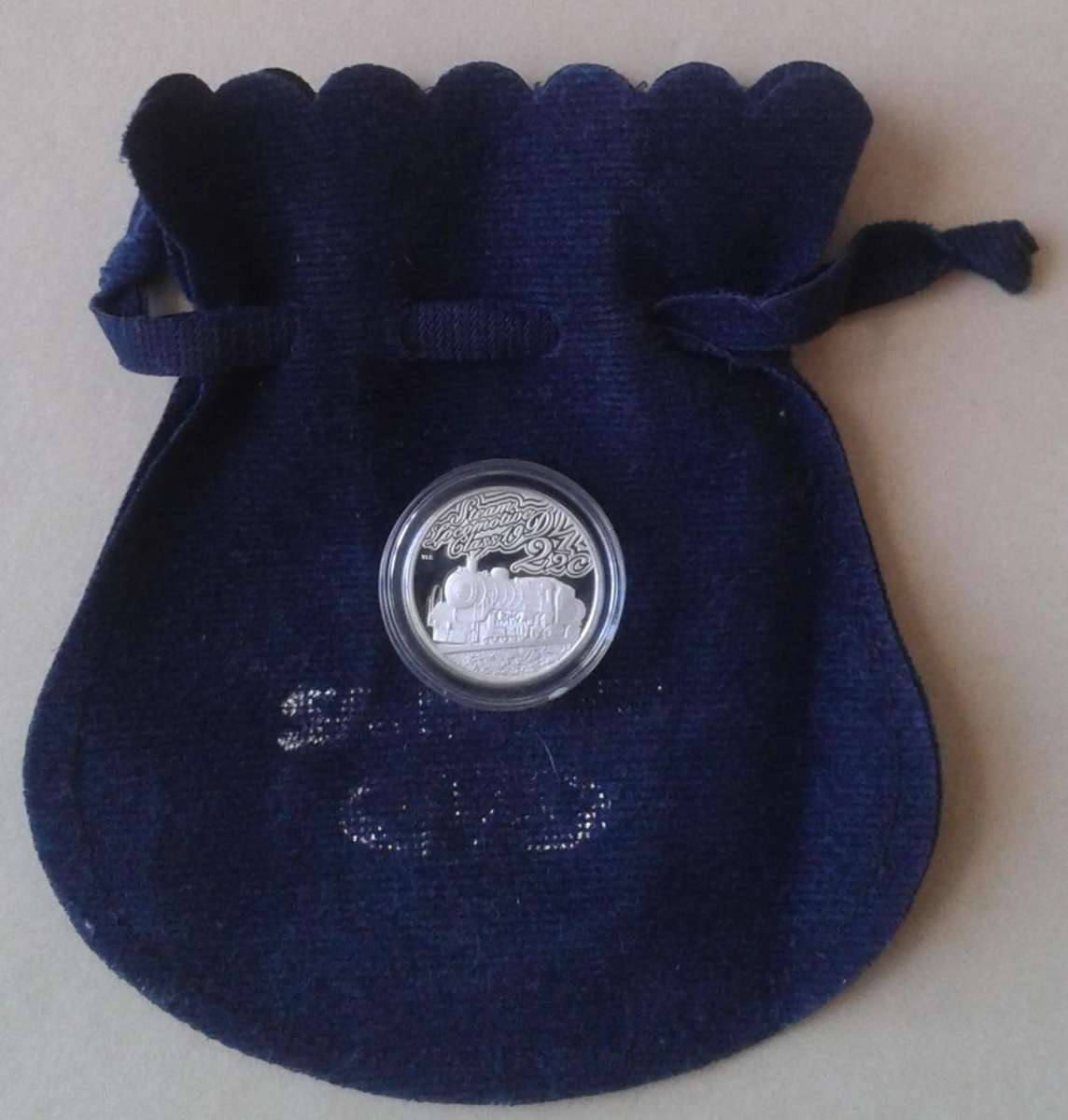2015 (Class 19 D) Steam Locomotive proof silver 2 1/2c in S.A Mint bag