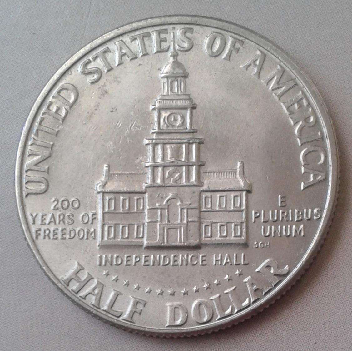 1976 D USA Kennedy half dollar (Bicentennial)