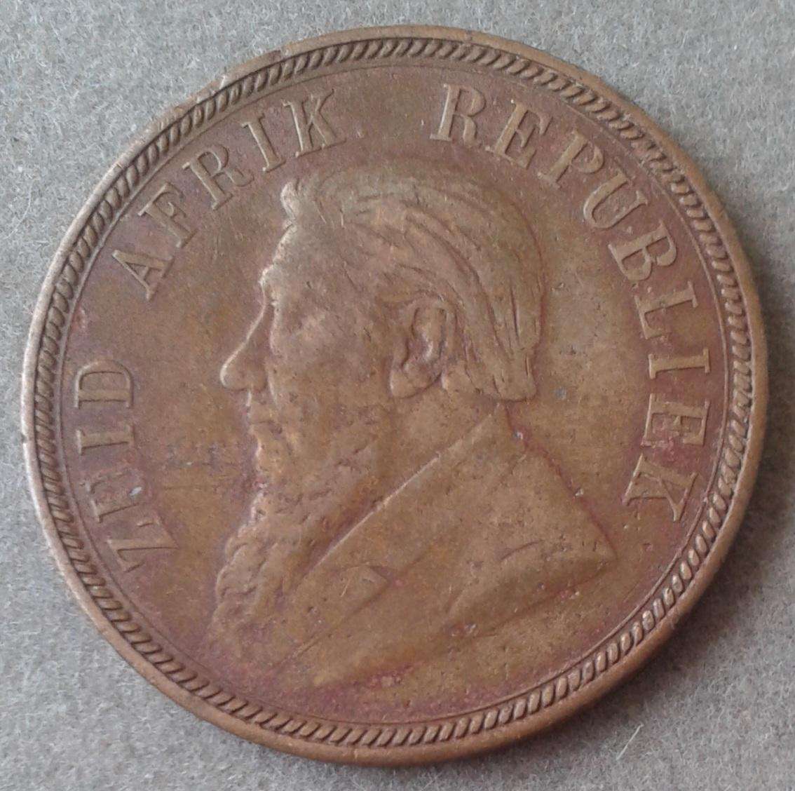 1892 ZAR Kruger penny
