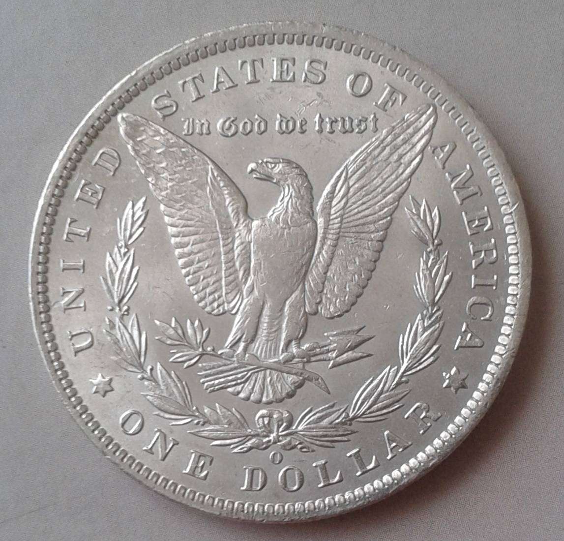 Nice 1885 O USA silver Morgan dollar in XF+