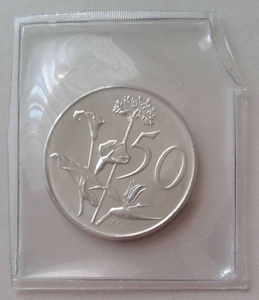 1973 Republic uncirculated nickel 50c