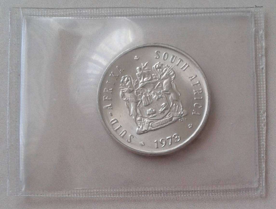 1973 Republic uncirculated nickel 5c coin