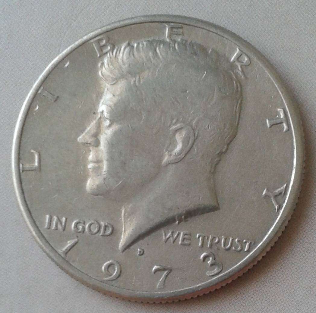 1973 D USA Kennedy half dollar
