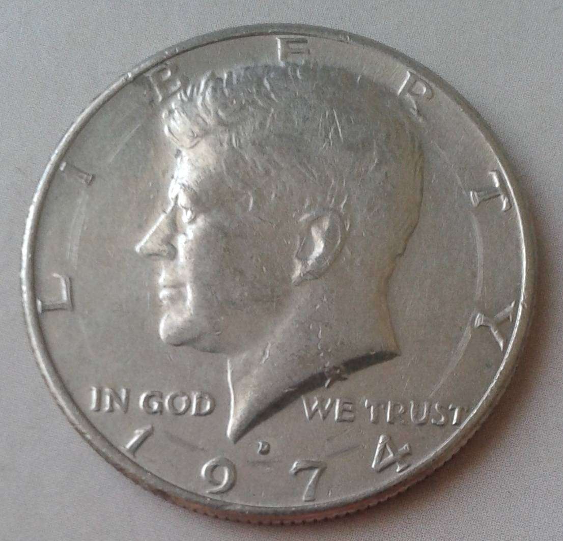 1974 D USA Kennedy half dollar