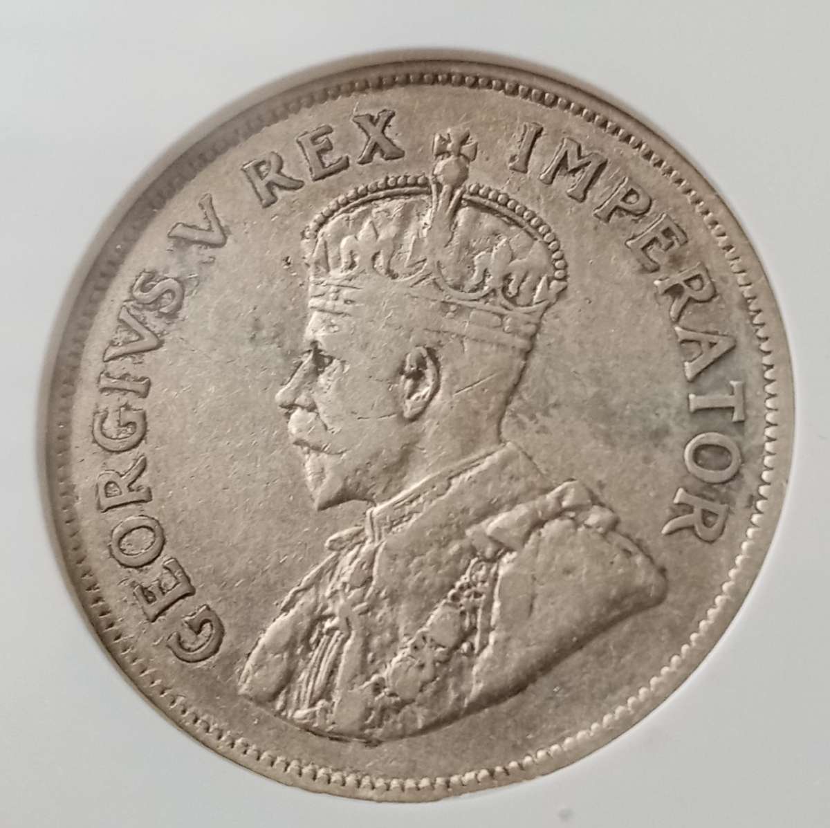 Scarcer 1925 union silver 2 1/2 Shillings NGC VF25