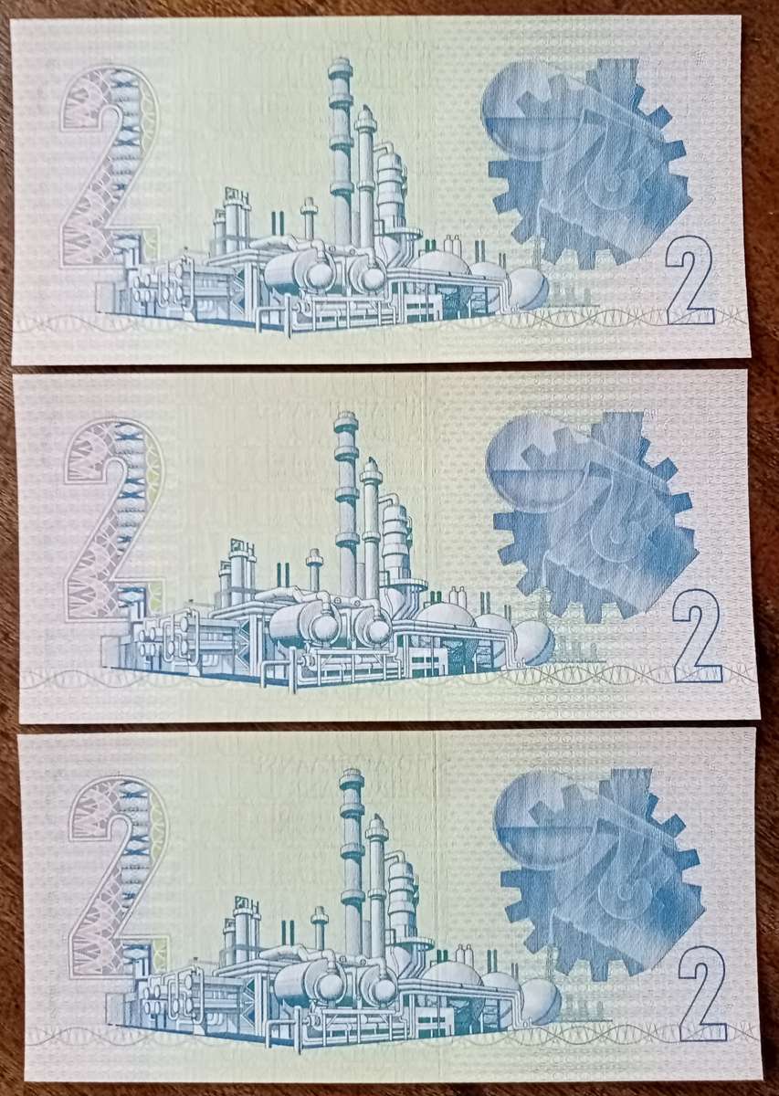 Lot of x10 GPC de Kock 1980s R2 notes in sequence (Uncirculated)