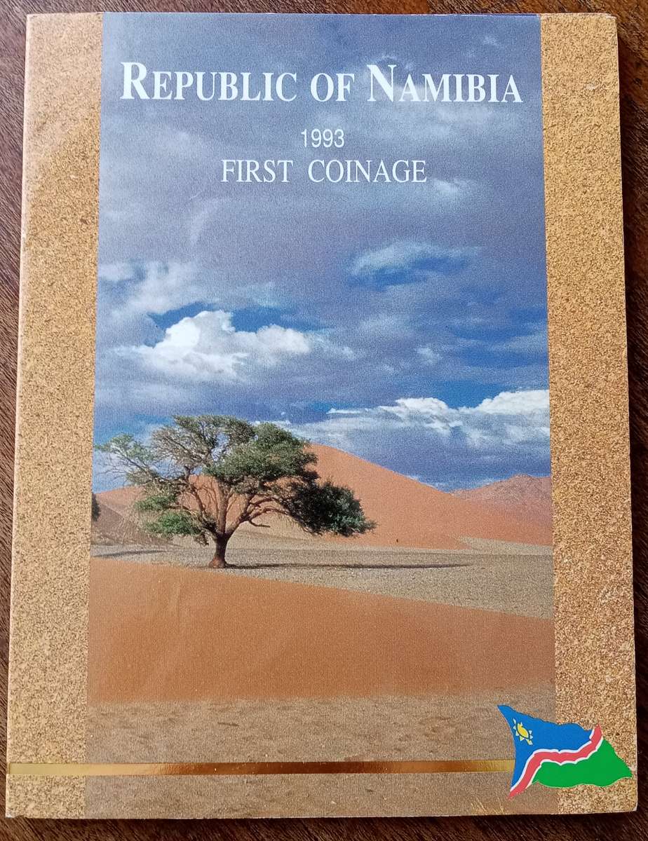 1993 Namibia first coinage uncirculated set in folder