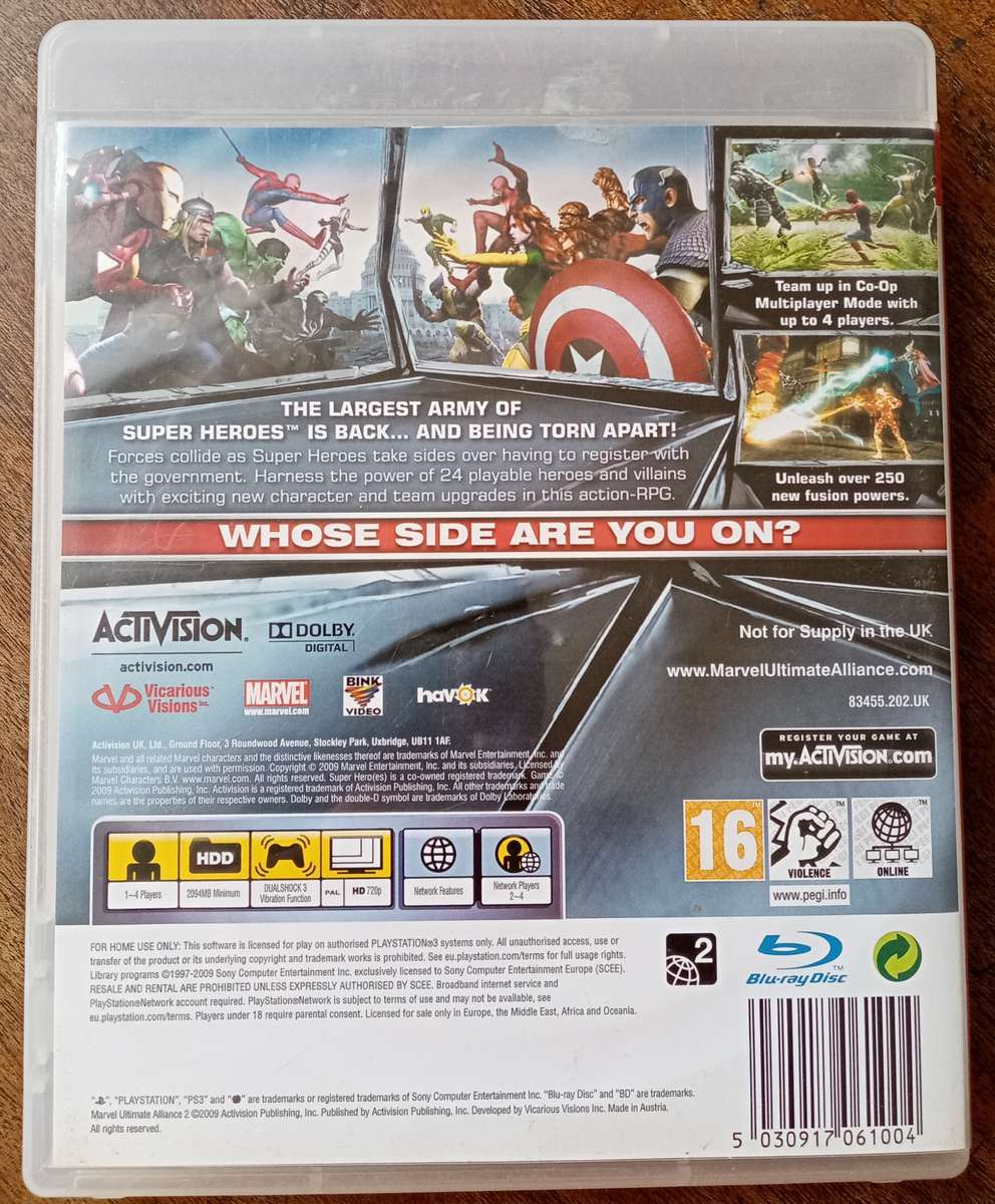 Marvel Ultimate Alliance 2 PS3