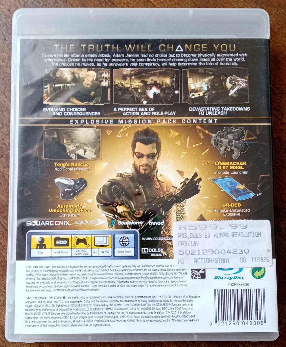Deus Ex Human Revolution PS3
