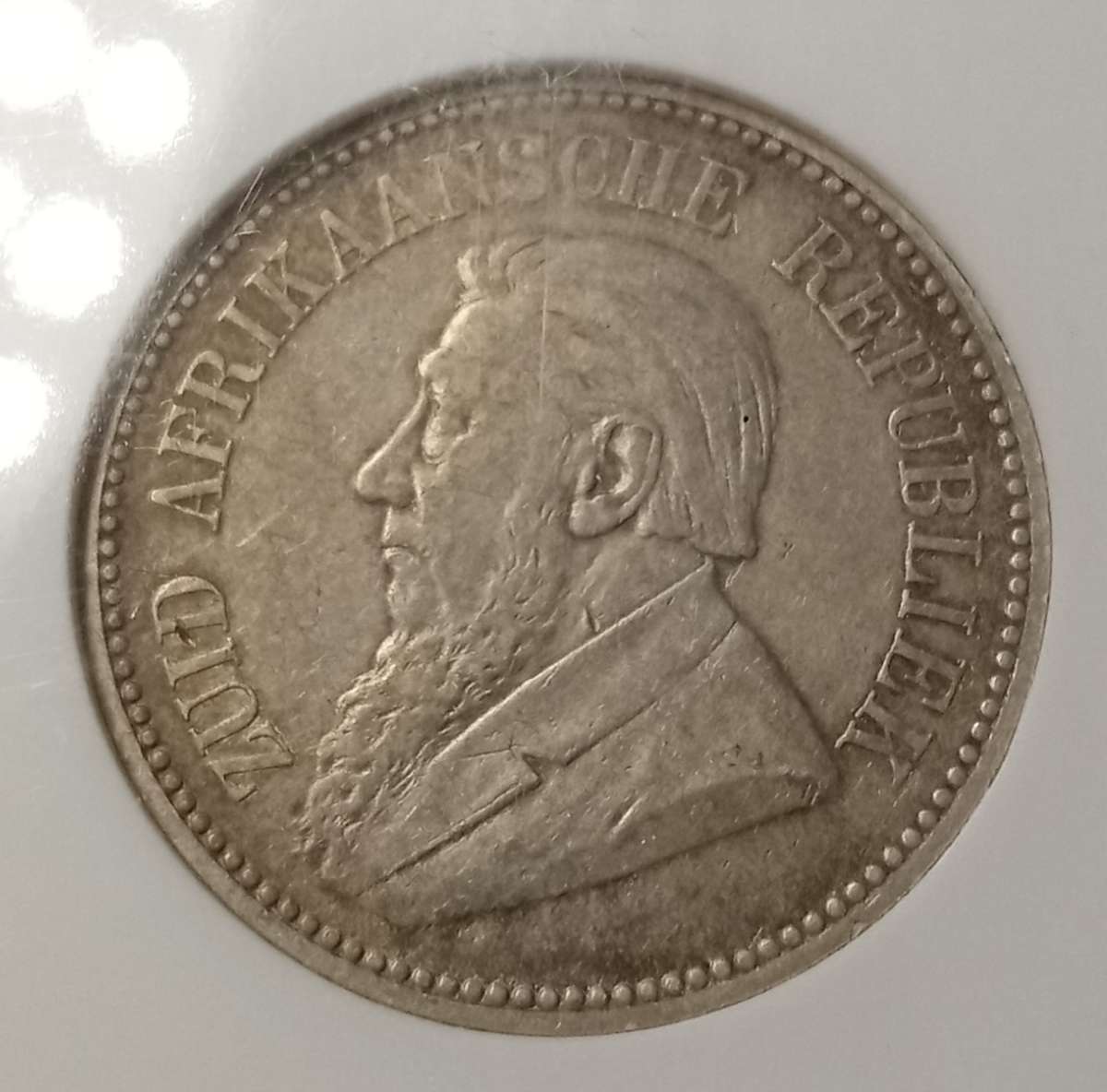 Nice 1894 ZAR Kruger silver 2 1/2 Shillings NGC XF40 (High cat value)