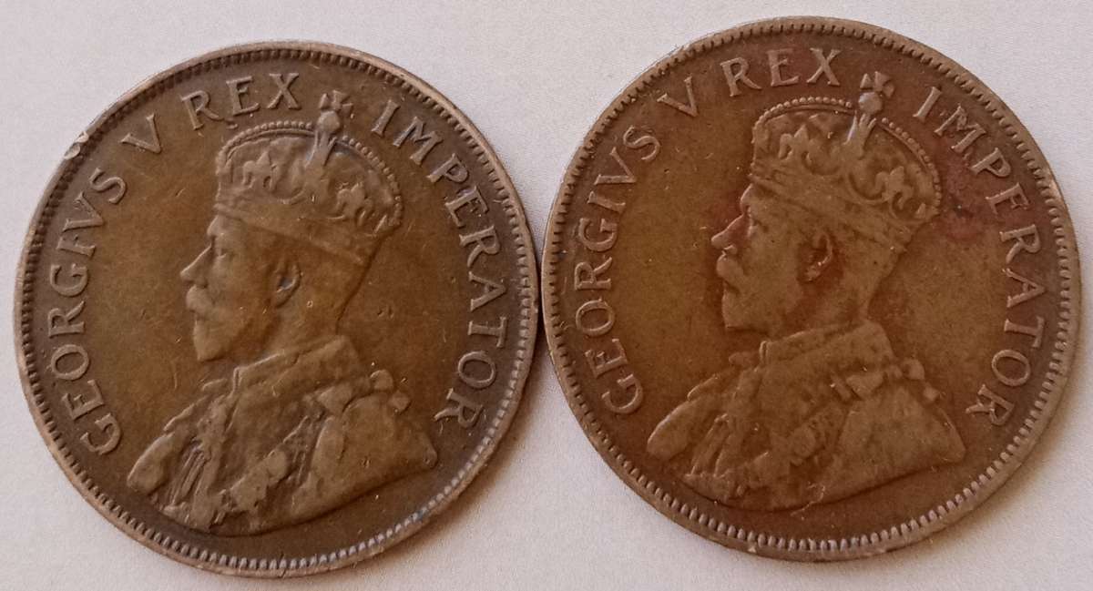 Set of x2 union 1934 pennies