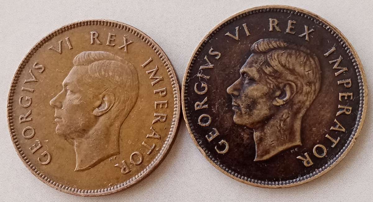 1945 and 1946  Union penny set