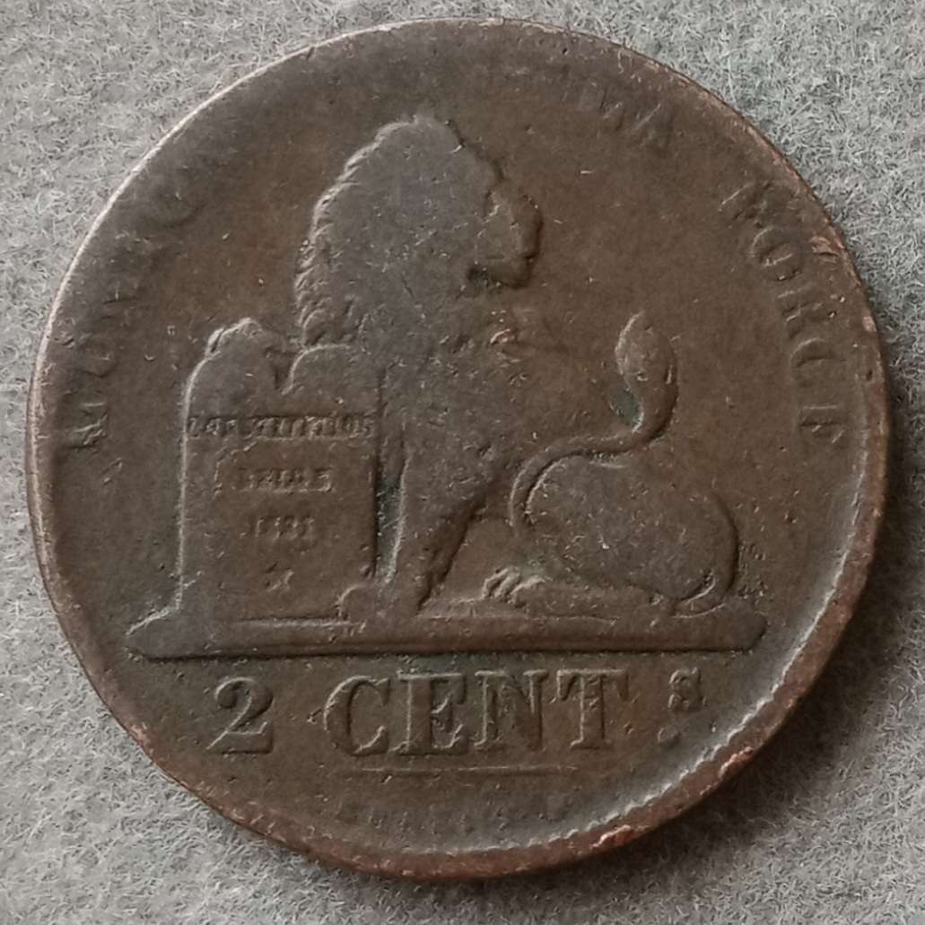 1862 Belgium 2c