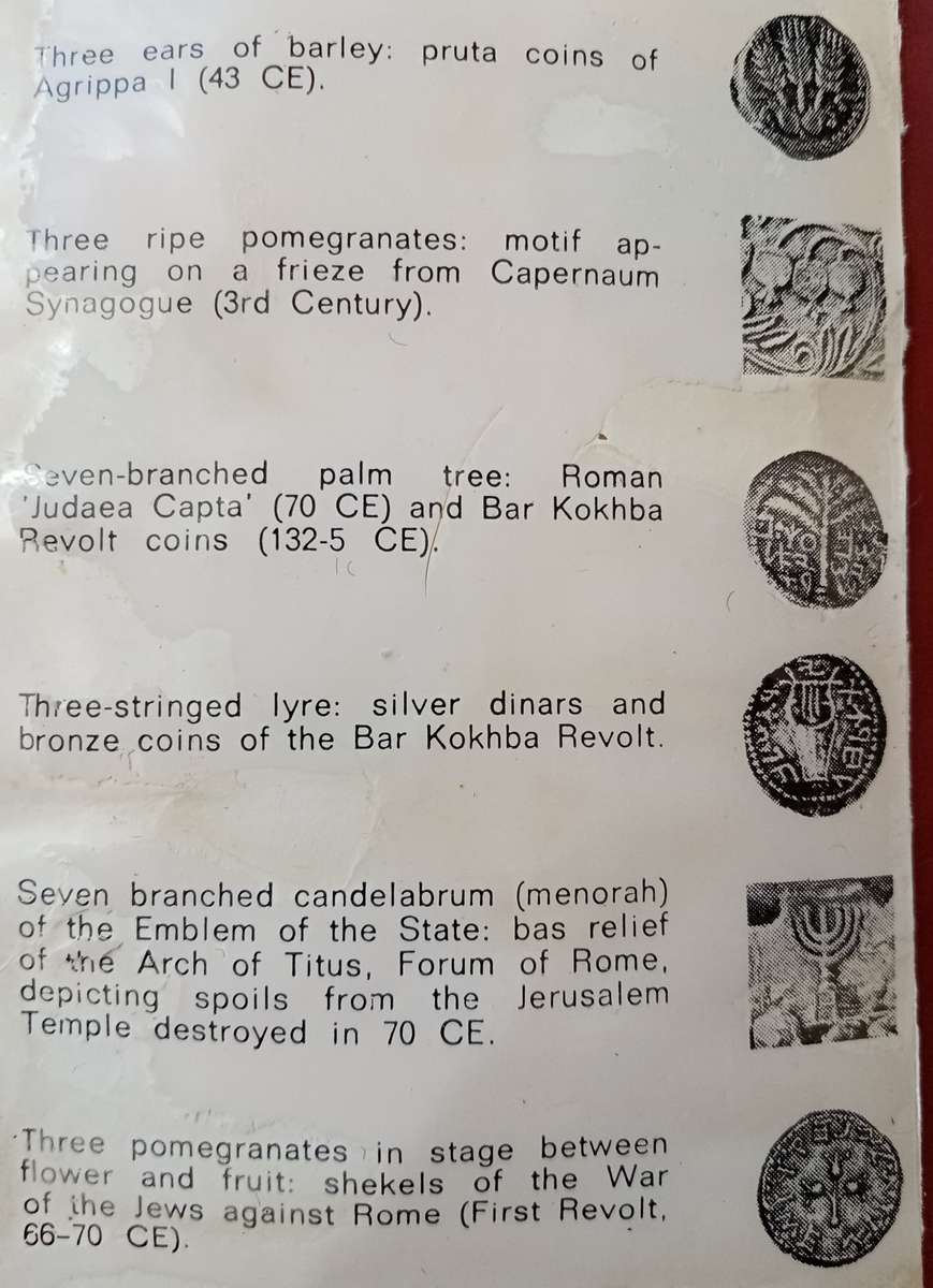 1970 Israel - Jerusalem uncirculated specimen set in wallet