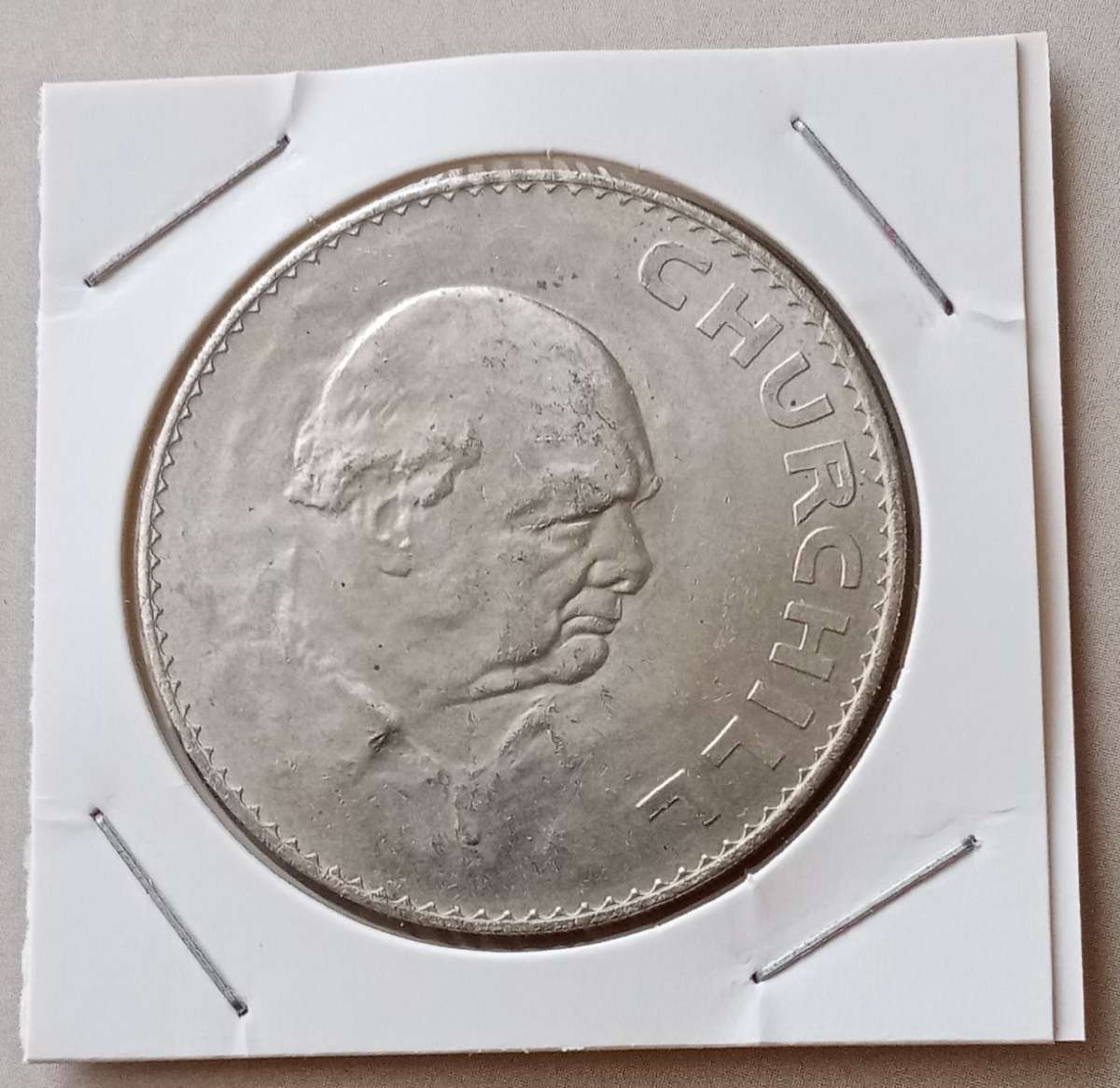 1965 Winston Churchill nickel crown.