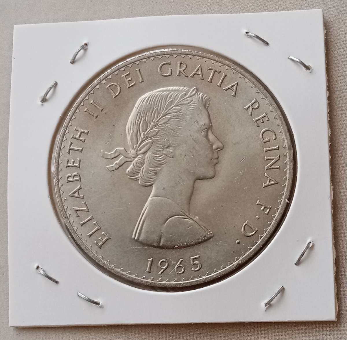 1965 Winston Churchill nickel crown.