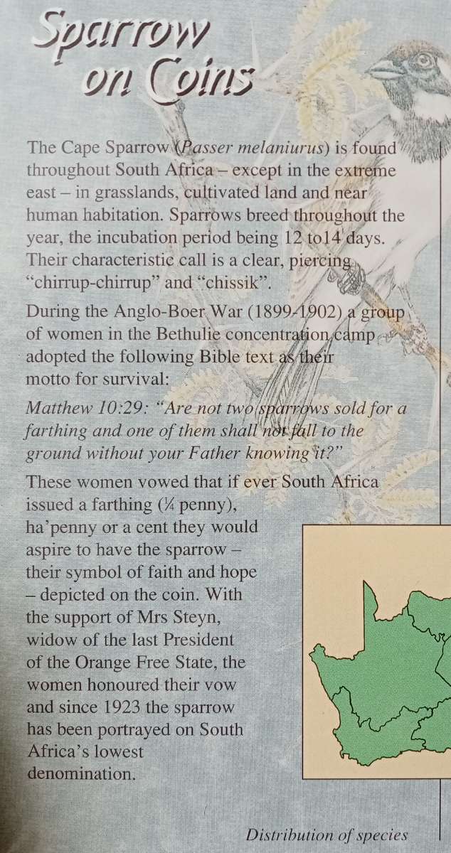 1994 Brilliant uncirculated Mint coin set (Sparrows)