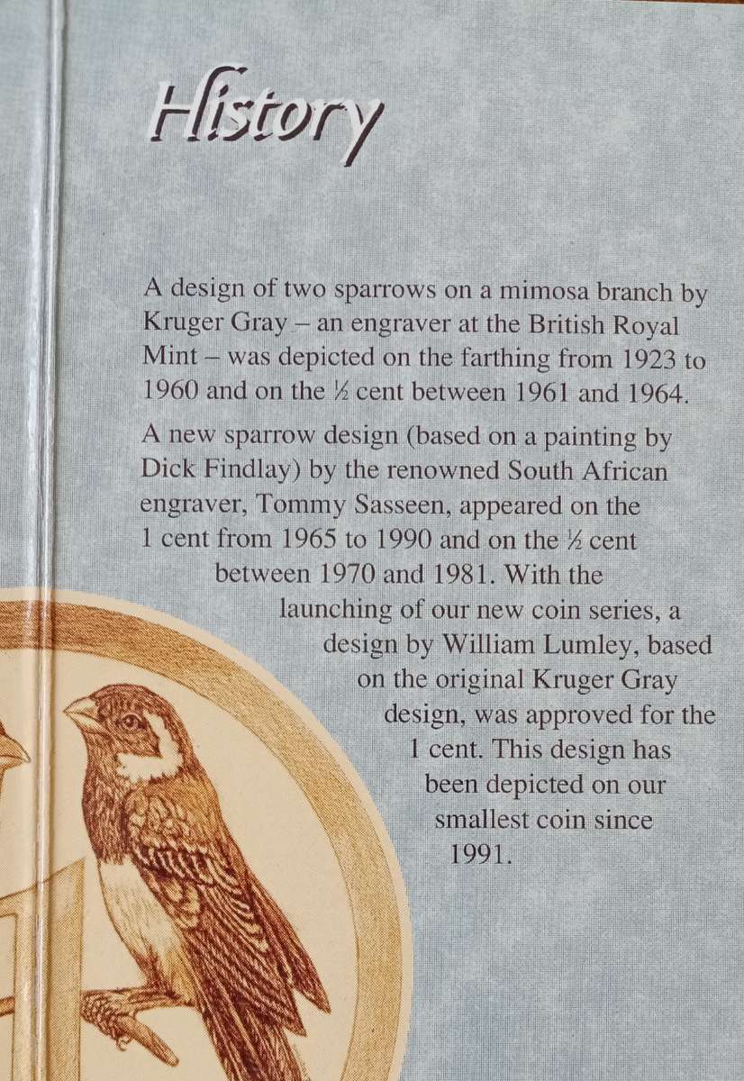 1994 Brilliant uncirculated Mint coin set (Sparrows)