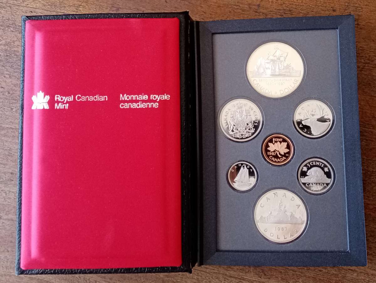 1987 Canada 7 coin prestige proof set incl.silver dollar