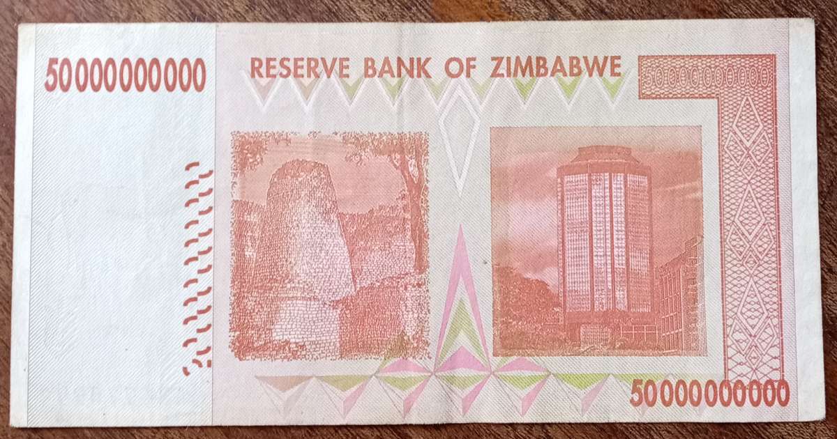 2008 Zimbabwe 50 Billion dollars.