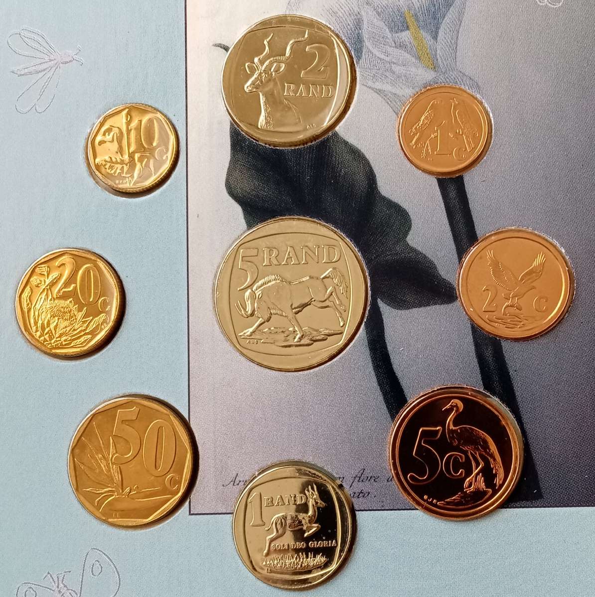 1997 Brilliant uncirculated Mint pack set (Arum Lily).