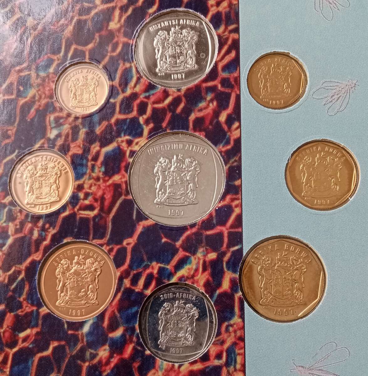 1997 Brilliant uncirculated Mint pack set (Arum Lily).