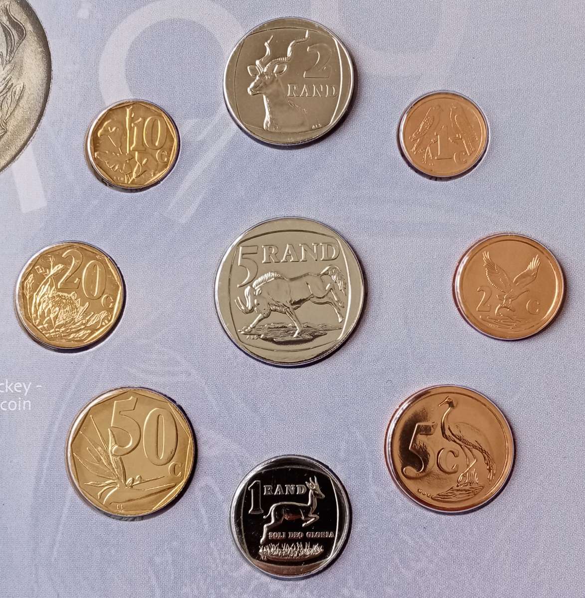 1998 Brilliant uncirculated Mint pack set (Protea)